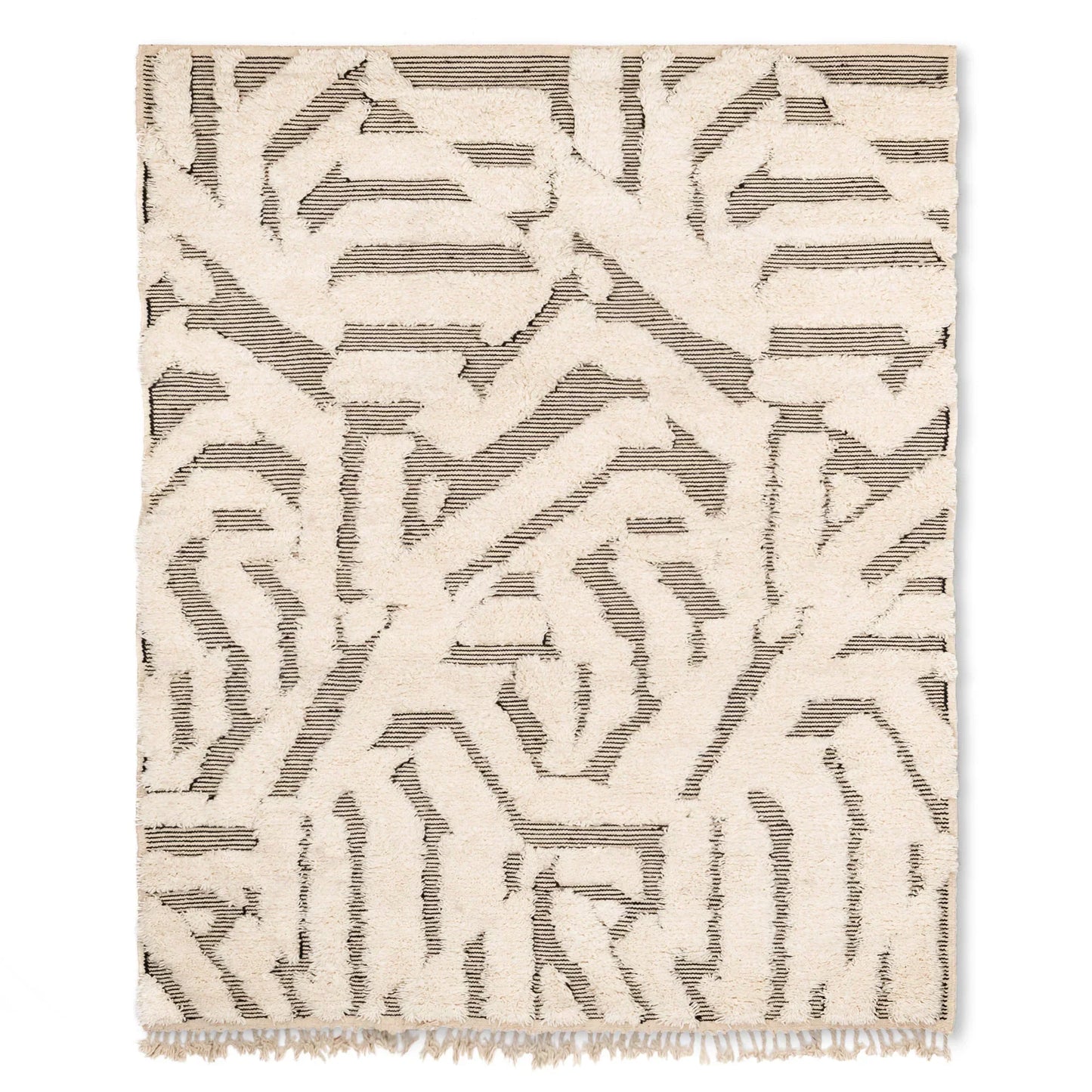 Luxurious Moroccan Beni Ourain Handmade Rug