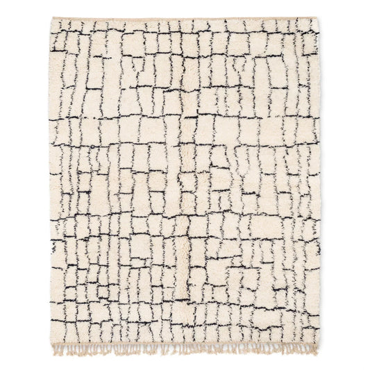 Luxurious Moroccan Beni Ourain Handmade Rug
